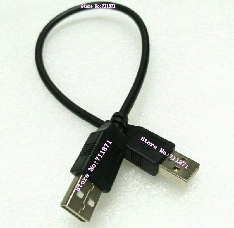 

Кабель Usb 2,0, 30 см, короткий, черный, штекер-штекер
