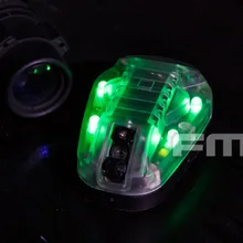 TB1286 FMA выживания HEL-STAR 6 шлем установлен Светодиодный Маркер стробоскоп светло-зеленый свет