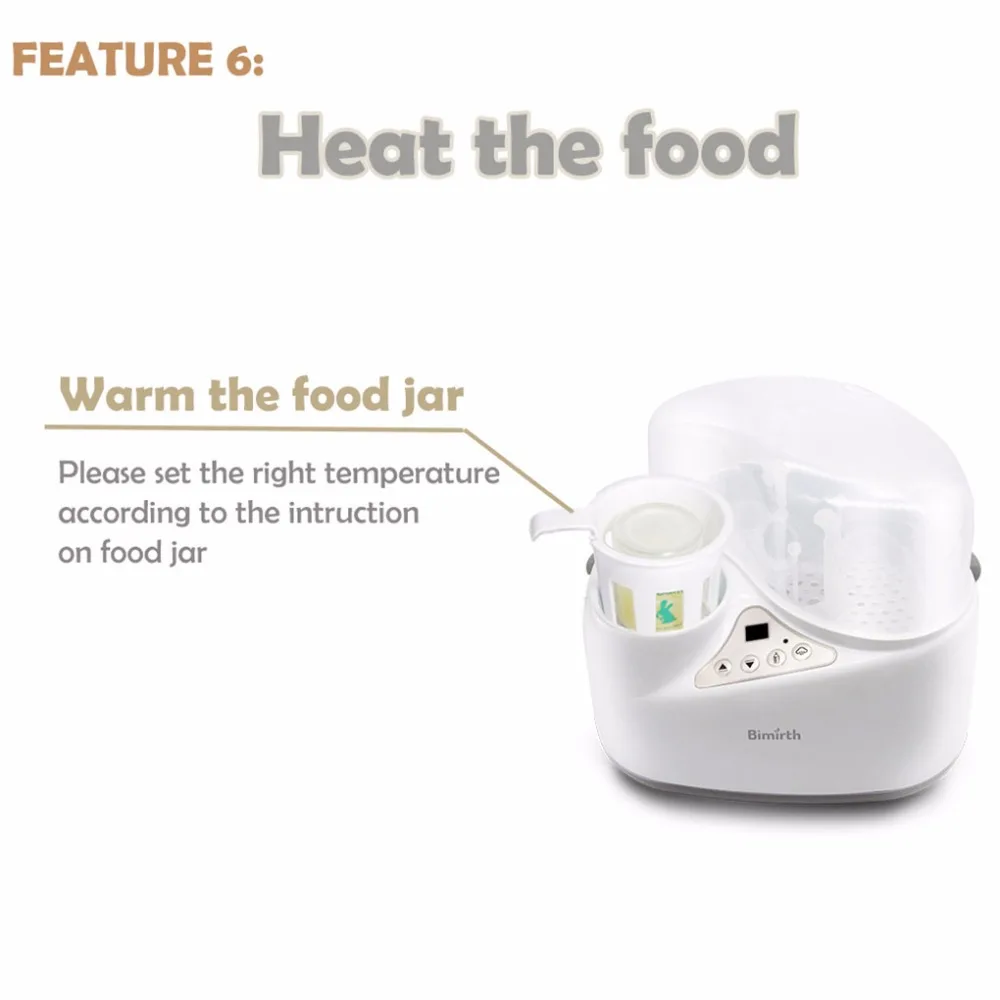 New 4 in 1 Baby Bottle Warmer Breast Sterilizer Multi-functional Breast Milk Heater Food Steam Heating Electric Sterilizer  (18)