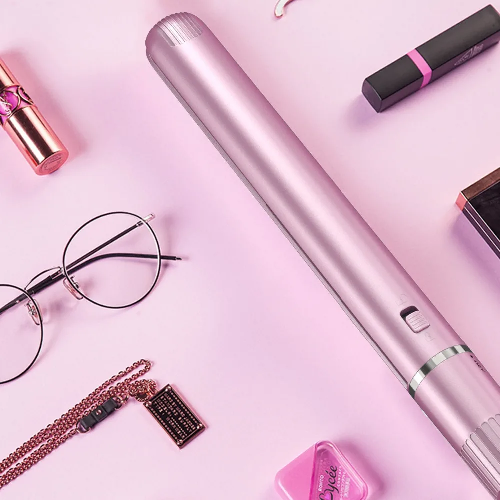 RUCHA 2 in 1 Tourmaline Ceramic Hair Straightener and Curling Iron Round Flat Iron 230C Rotating Control Salon Styling tool Iron (17)