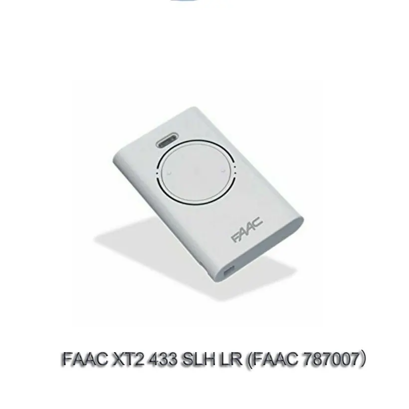 

2pcs For Telecomando Transmitter Radiocomando FAAC XT2 433 SLH LR 787007 white 2 button Battery CR2032