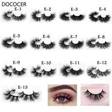 Норковые ресницы 3D норковые ресницы безжалостные ресницы ручной работы многоразовые натуральные ресницы Популярные Накладные ресницы для макияжа DOCOCER