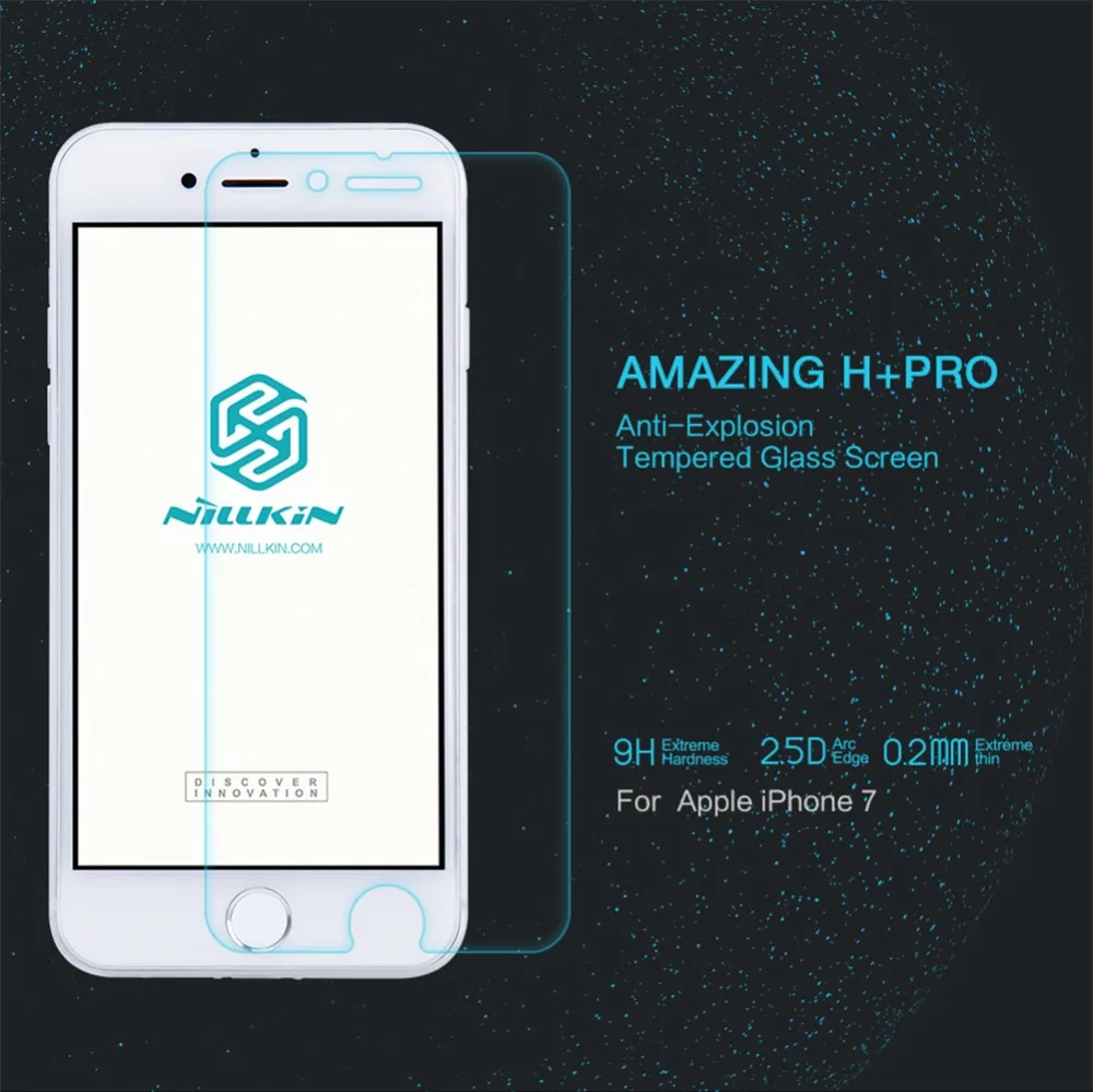 Закаленное стекло Nillkin Amazing H PRO для iphone 8 противовзрывная Защита экрана 7 Защитная