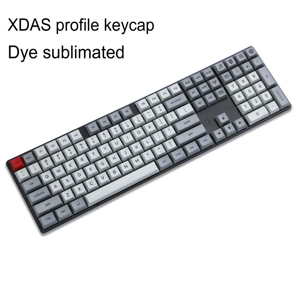 

Granite XDAS profile keycap 108/148 dye sublimated Filco/DUCK/Ikbc MX switch mechanical keyboard keycap,Only sell keycaps