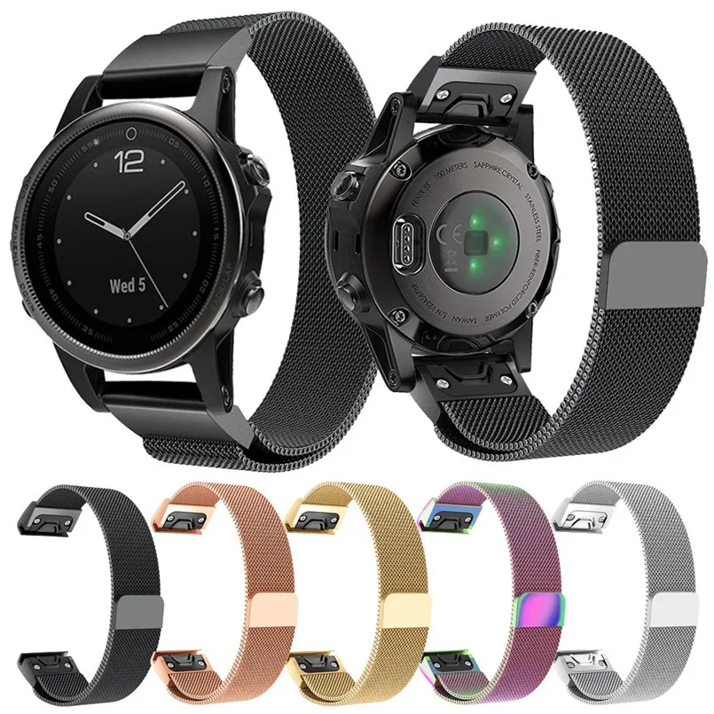 Сменный ремешок для часов Миланская Магнитная быстрая установка Garmin Fenix 5S/5S Plus