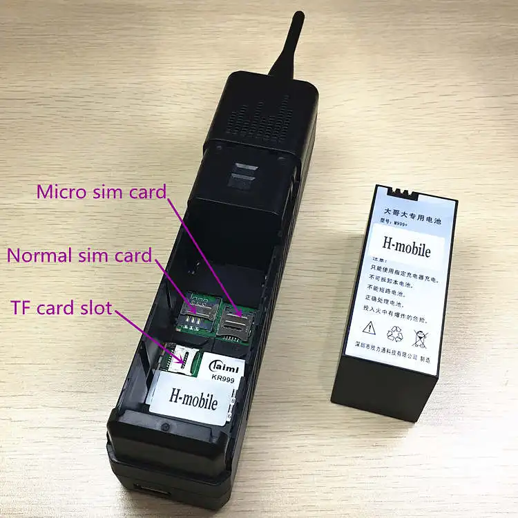 Billige 2019 NEUE Super Großen Handy M999 KR999 Luxus Retro Telefon Laut Sound Power Bank Standby Dual SIM Schwere H  mobile M999