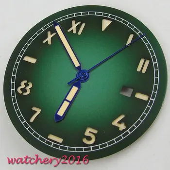

36.1mm Sterile Green Watch Dial fit Miyota 82 Series movement