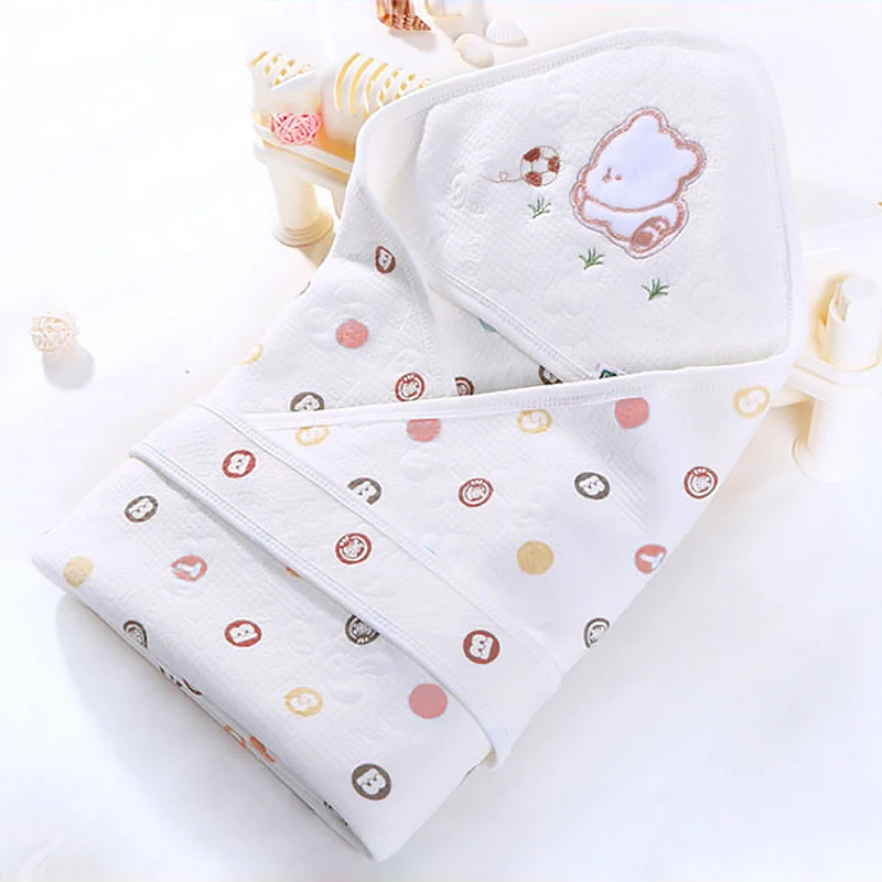 

New born baby bed blanket 100% cotton spring summer baby sleeping bag printing envelope swaddle towel