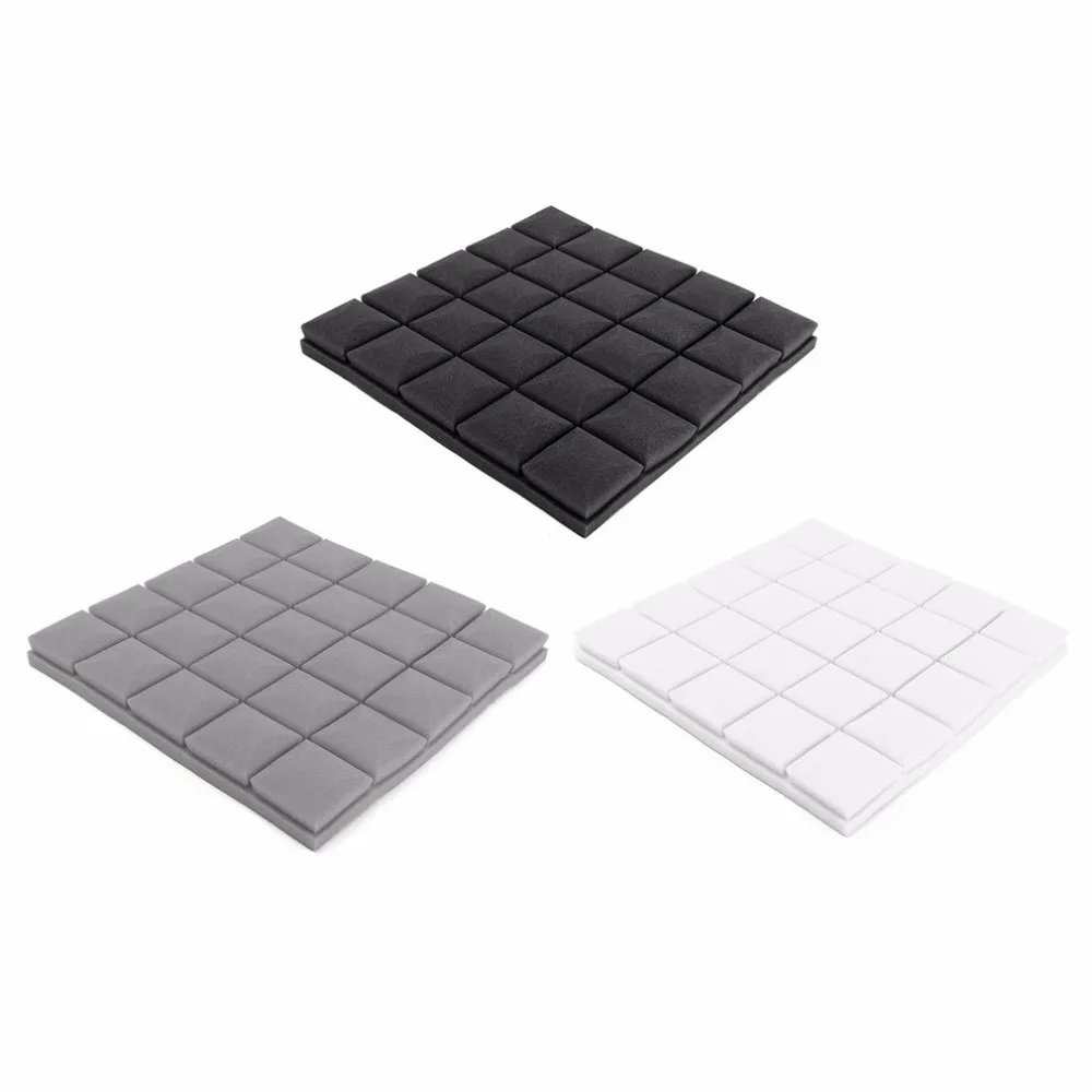 Beste 2017 Nieuwe 500x500x50mm DIY Akoestische Isolatie Schuim Geluidsisolatie Studio Foam Behandeling Uitstekende Geluidsisolatie Decoratie