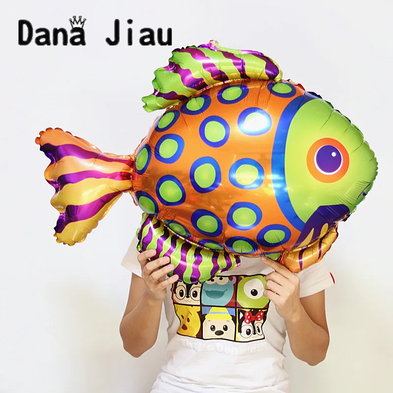 

Big Orange Clown Fish Balloons Animal Theme Birthday Party Decoration Ocean Balloon Baby Shower Octopus Shell Inflatable Ball