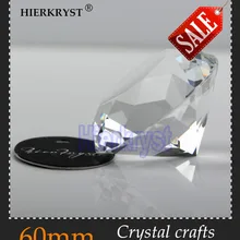 HIERKYST 1 шт. прозрачное стекло, кристалл, алмаз пресс-папье радуги вырезать Свадебные украшения своими руками Европа стильные украшения 60 мм#2006-10