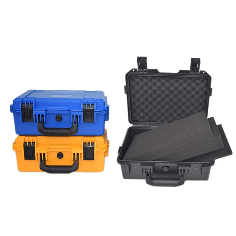 

Portable Safety Tool Box Impact Resistant Sealed Waterproof Equipment Instrument Toolbox Moisture-proof Box w foam no Strap