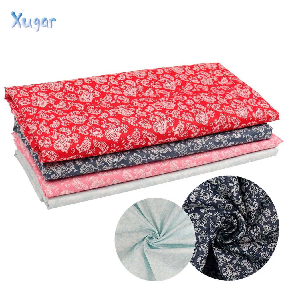 

Xugar 150*45cm Soft Cotton Fabric amoeba Printed Cloth Sewing Quilting Fabrics for Patchwork Needlework DIY Handmade Accessories