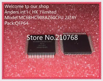 

5pcs/lot MC68HC908AZ60CFU MC68HC908AZ60 MC68HC908 2J74Y QFP64
