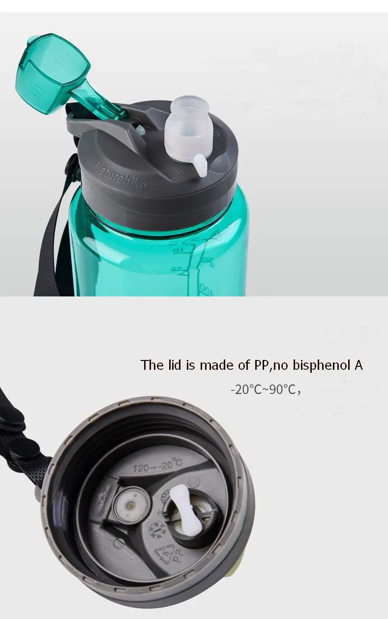 Naturehike РСТ Тритан велосипедные бутылки для воды без BPA открытый быстро открытый питьевой бутылки Спорт Фитнес-20 градусов 750 мл 1000 мл 2 шт