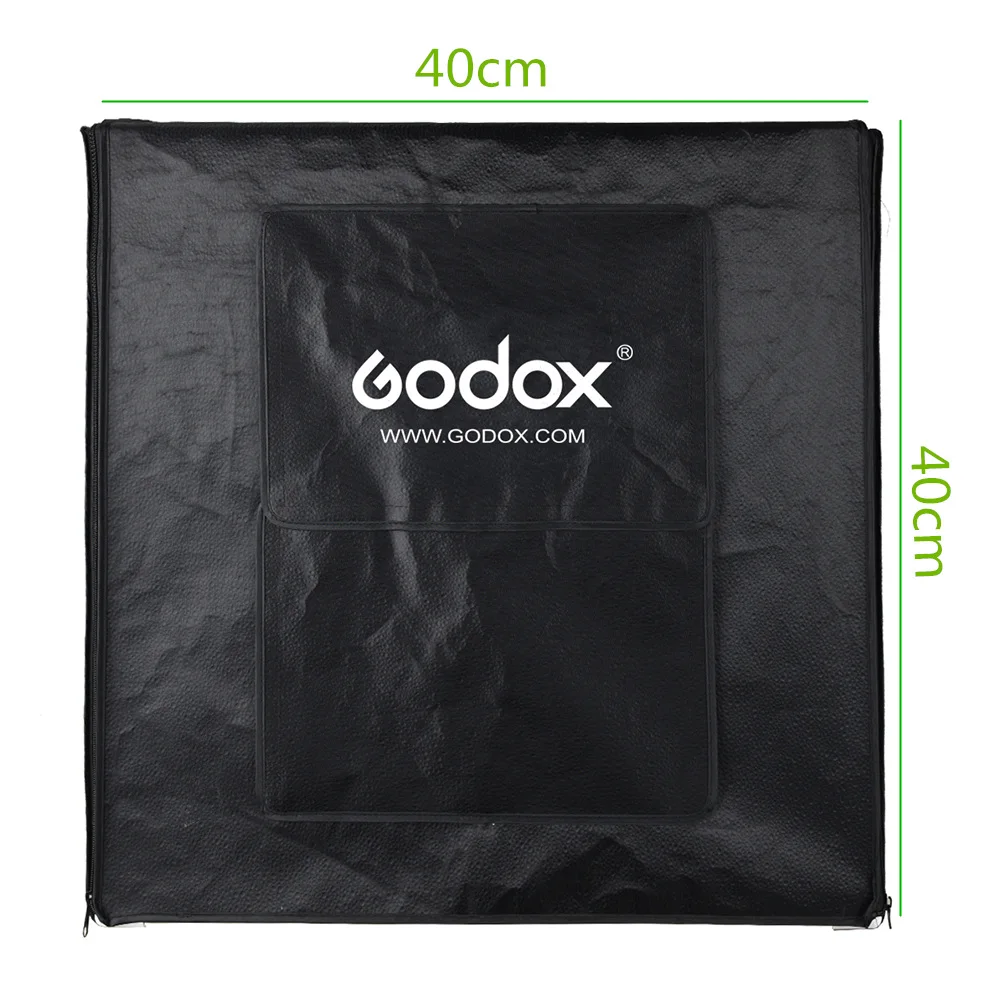 Godox LSD80 80*80 см 40 Вт светодиодный Фотостудия софтбокс светильник палатка софтбокс+ адаптер переменного тока+ фон из ПВХ для телефона DSLR съемки