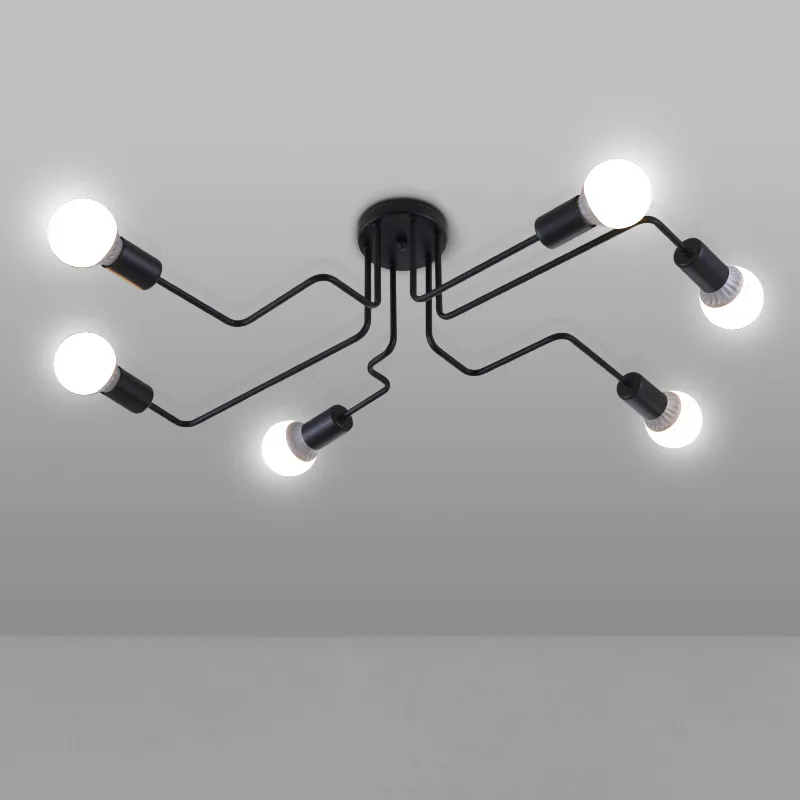 

Branching Bubble Chandelier Black Iron 4/6/8 220v Modern Chandelier Light Living Room Chandelier Lighting