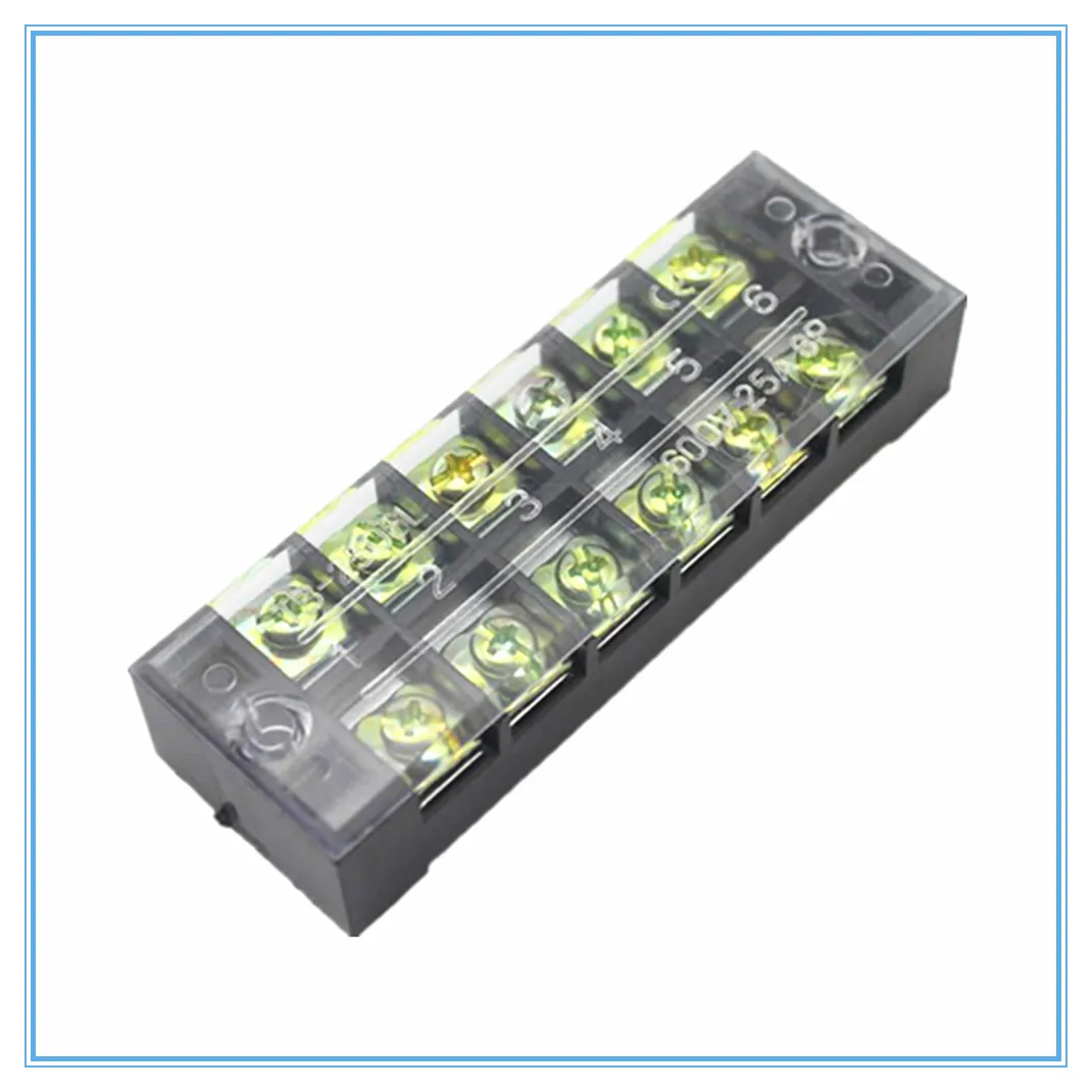

1Pcs Dual Row Screw Terminal Block Strip 600V 15A TB-1506