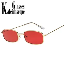 Маленькие женские солнцезащитные очки 90s металлические мужские ретро очки для вождения женские красные розовые линзы винтажные женские уличные очки UV400