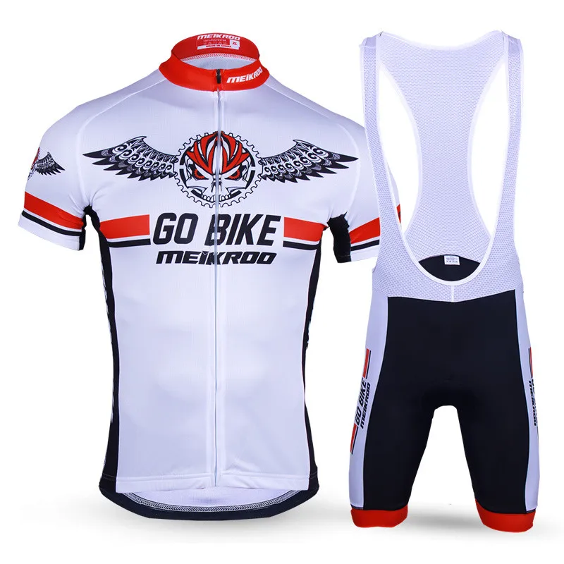 

Meikroo Brand Empty shadow Cycling Jersey set Short Sleeve Summer Outdoor Sportswear bicycle Clothes Maillo Cycling Clothing