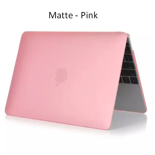 Ясные прозрачные стразы чехол для Funda Mac book Air 13,3 12 дюймов для Apple Macbook Air Pro retina 11 12 13 15 чехол для ноутбука сумка - Цвет: Matte pink