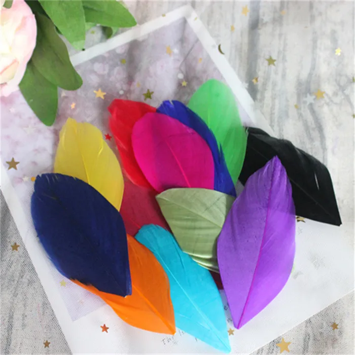 50 шт., перья боа, натуральные перья, лебедь, Plumas De Colores, 4-8 см, перья фазана, свадебные украшения, свадебные украшения