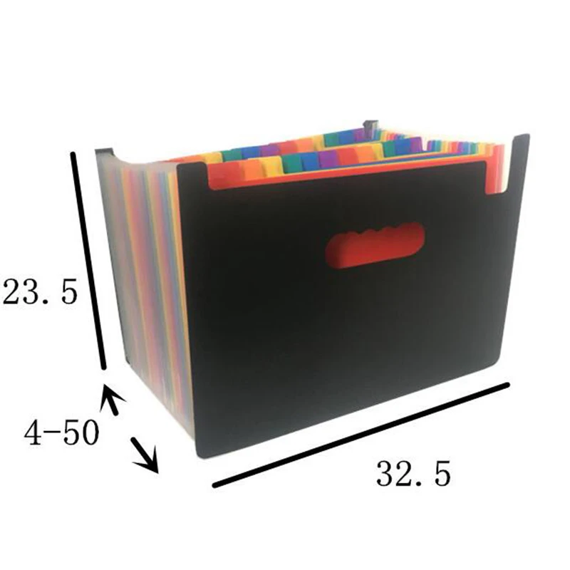 24 карманов офис расширения файла папки Радуга A4 Сумка для документов