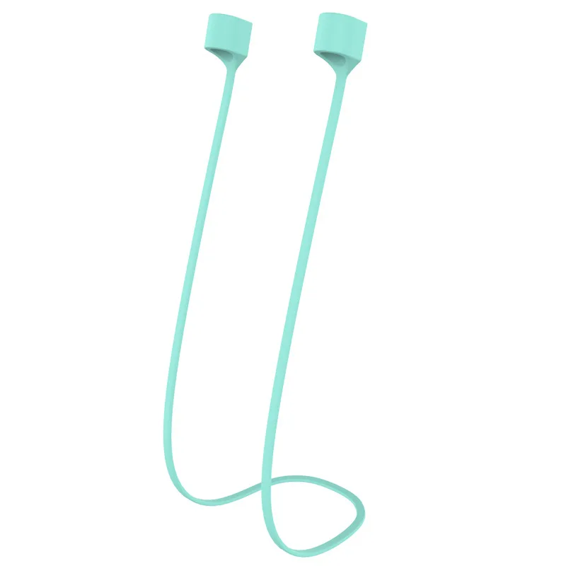 Магнитный силиконовый ремешок для наушников для Apple Airpods TWS i7s анти потеря ремень Магнитная Петля веревка для Air Pods кабель для наушников - Цвет: Зеленый
