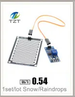 1 компл./лот снега/датчик обнаружения дождя Модуль с мотивом дождливой погоды, модуль регулятор влажности для Arduino