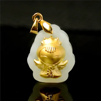 

2018, we will sell natural luck goddess, male and female pendant necklace./2