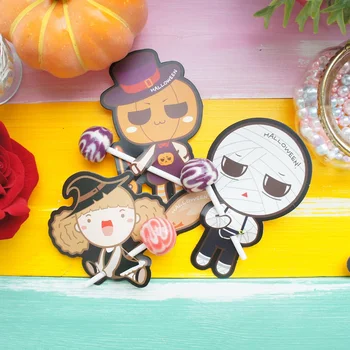 

100pcs lollipop cover 3style witch zombie MR pumpkin Halloween Trick or treat candy decorate children sweet gift packaging