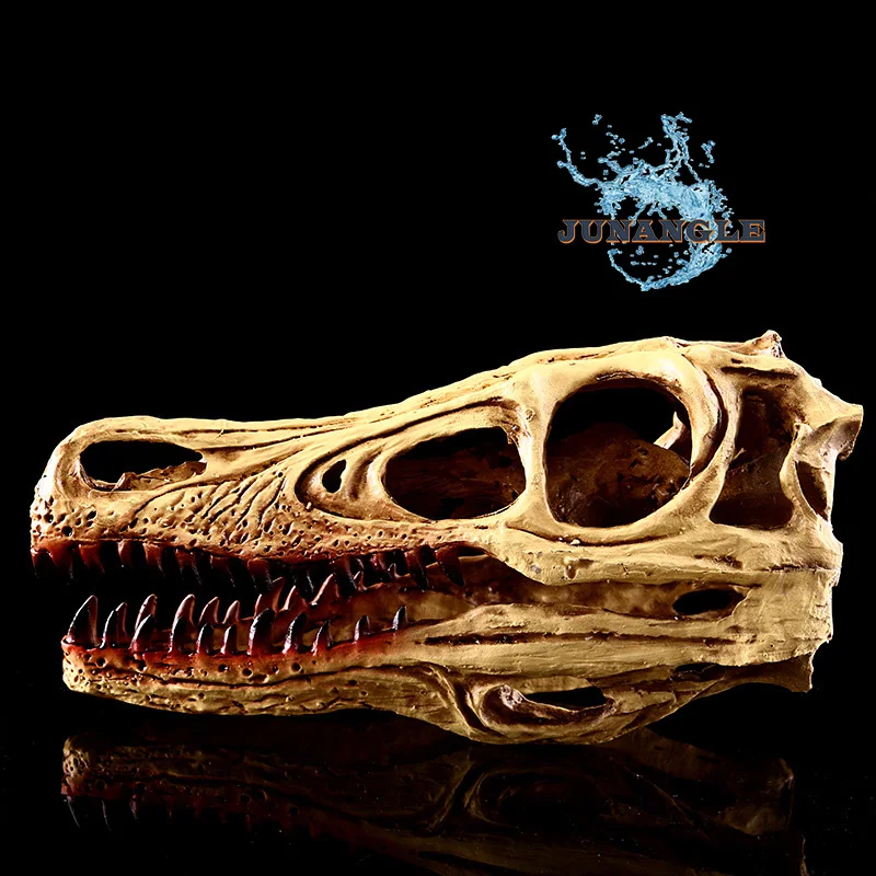 

Aquarium Rapid Faucet Bone Resin Crafts Skull Personality Ornaments Dinosaur Skeleton Christmas Home Decoration Accessories