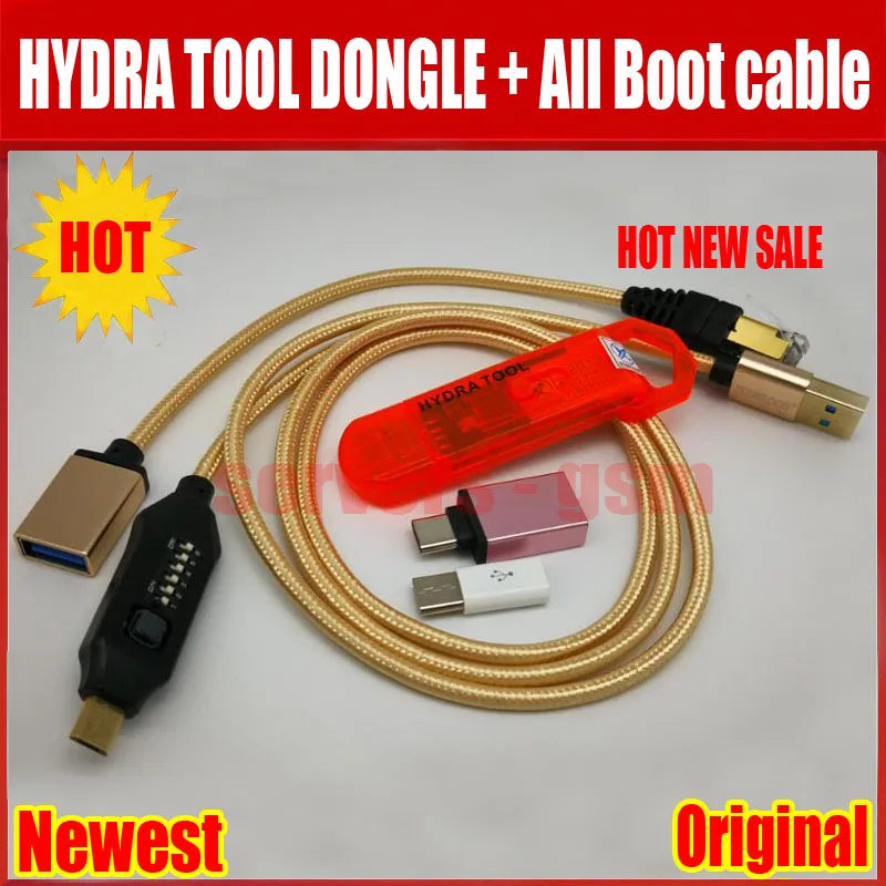 

2019 Newest Original Hydra USB Dongle is the key for all HYDRA Tool softwares + +UMF ALL Boot cable set (EASY SWITCHING) & Micro