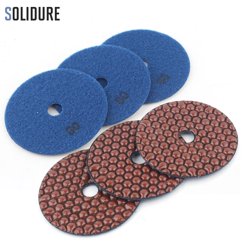 4 Inch Copper Diamond Polishing Pads Abrasive Sanding Tool Grits 400