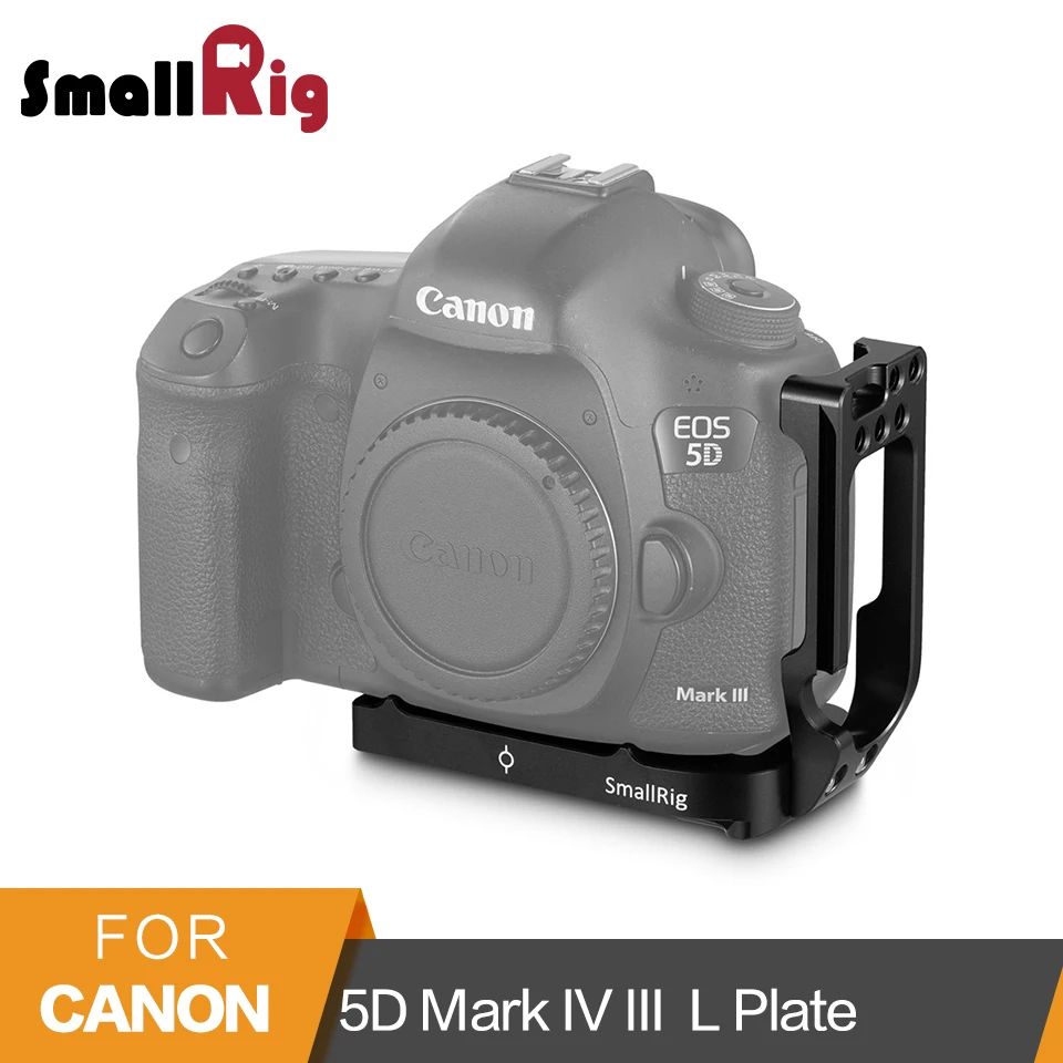 SmallRig L кронштейн для камеры Canon 5D Mark IV III DLSR быстросъемная пластина Arca-Swiss стандартная l-образная Монтажная пластина-2202