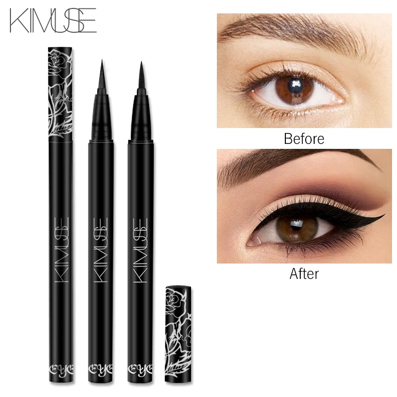 KIMUSE 24H Tattoo Eyeliner Pencil Waterproof Pen Precision Long-lasting Liquid Eye Liner Smooth Make Up Tools