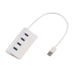 1 pcsScolour Новинка; Лидер продаж Питание USB 3,0 4-Порты и разъёмы супер Скорость компактный Hub адаптер для Apple для Mac Air ПК ноутбук