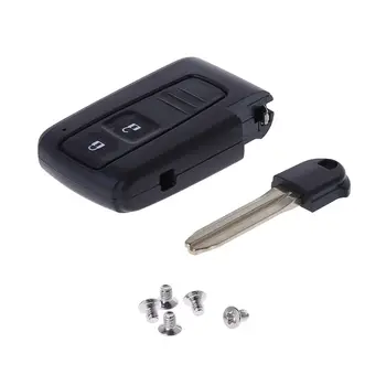 

2 Buttons Remote Smart Car Key Case Cover For Toyota Prius Corolla Verso Toy43 Uncut Blade