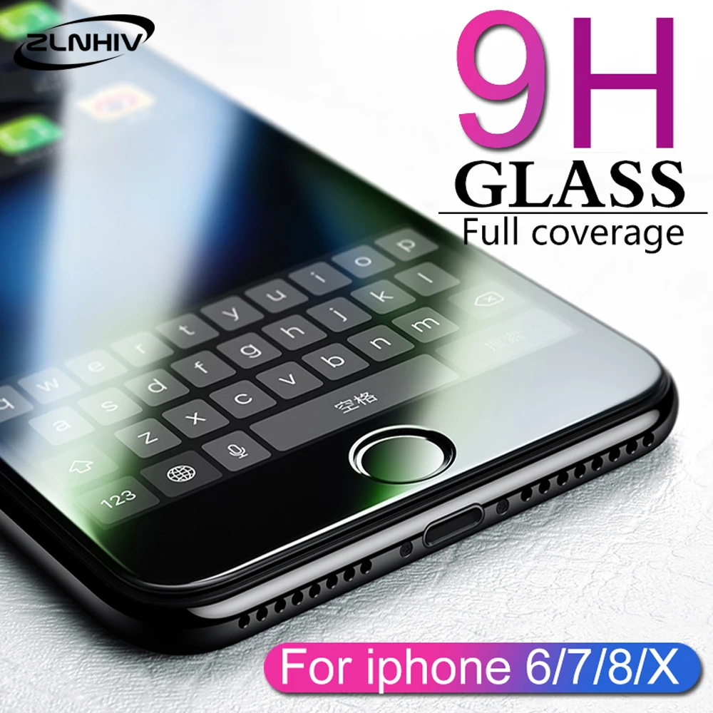 Защитное стекло zlnвич для iphone X XR XS MAX защита экрана телефона S 7 8 plus 6 6S 5 5S SE 5C 4 дюйма