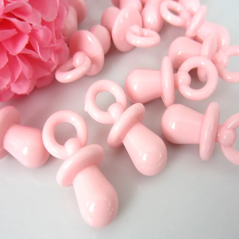 30pcs Plastic Pacifiers Baby Shower Favors Blue Pink For Party Cake Decorations 15 x 31mm 30pcs Plastic Pacifiers Baby Shower Favors Blue Pink For Party Cake Decorations 15 x 31mm