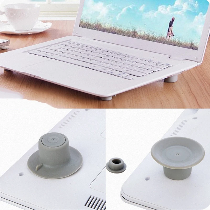 

4 Pcs Portable Laptop Cooling Pads With Notebook Cooler Cooling Pad For Notebook Laptop Silica gel Non-slip