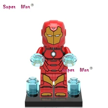 50 шт. супергерой строительные блоки Железный человек комиксы серии Блоки, друзья для девочки мальчик дом игрушки для детей