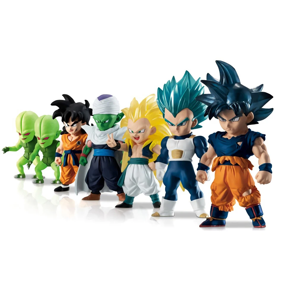 Tronzo 6 шт./компл. Bandai Dragon Ball реклама Гоку ультра Вегета синий Yamcha Gotenks SSJ ПВХ фигурка модель игрушки куклы