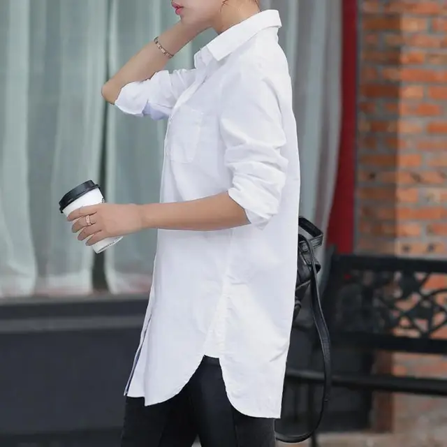 Aliexpress.com : Buy Women White Blouse Female Boyfriend