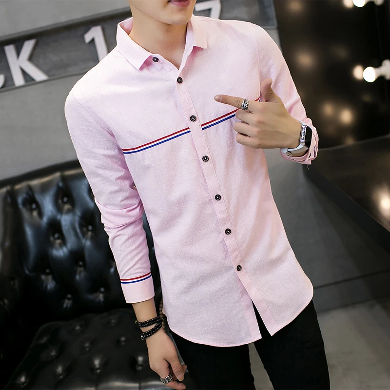 2017 spring font b men s b font casual font b shirt b font high quality