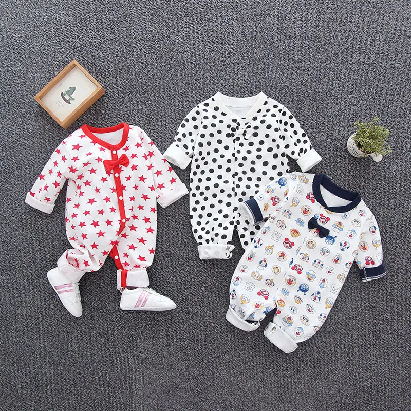 Детские комбинезоны сезон весна осень Хлопок бант beb roupas Одежда для