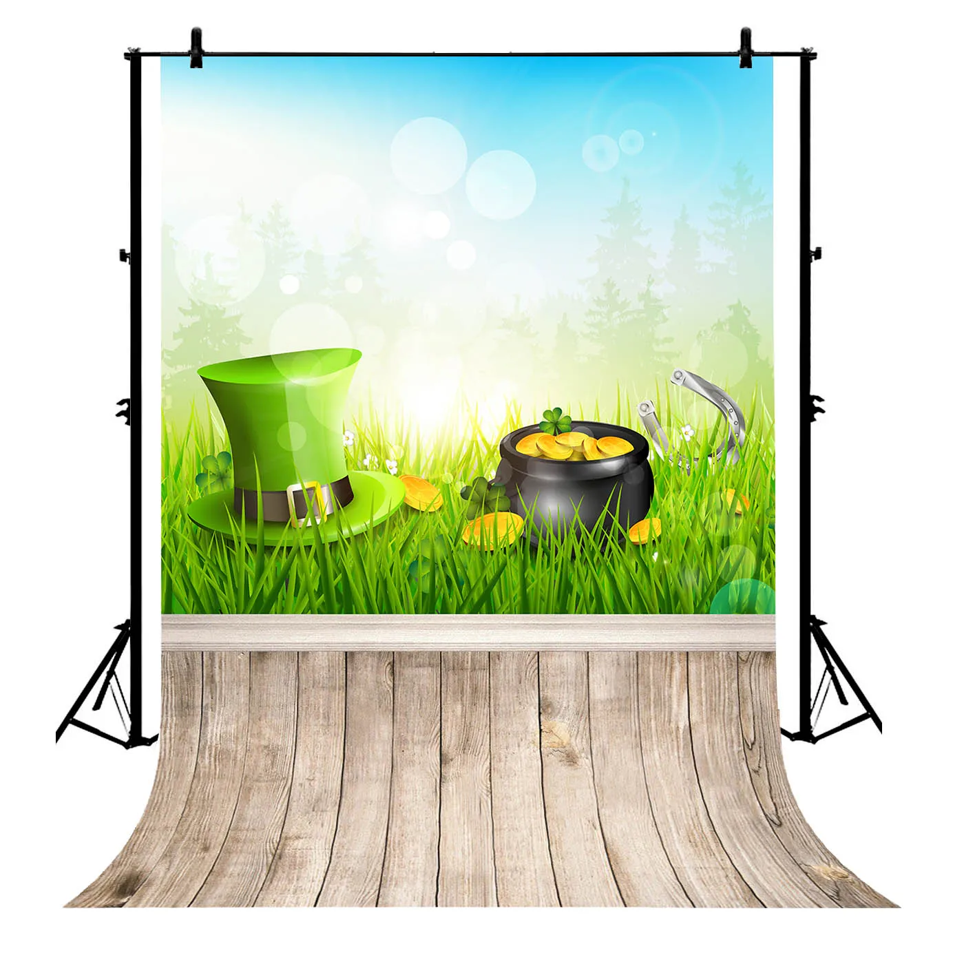 

5x7ft St Patrick Day Polyester Photo Background Portrait Backdrop