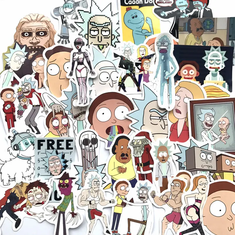 

35 PCS Cartoon Waterproof Sticker for Luggage Bicycle Computer Waterproof Stickers for Handbook PVC Sticker for Scrapbook