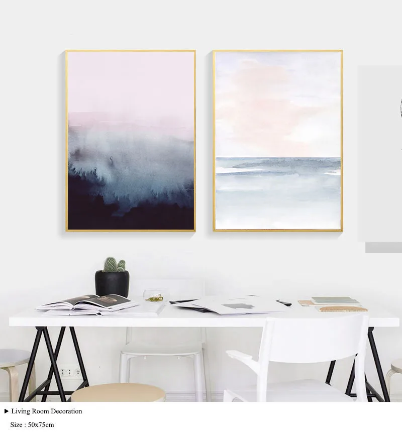 Heart-longing-Wall-Art-Prints-and-Posters-Nordic-Ins-Canvas-Painting-for-Living-Room-Decoration-Wall - -