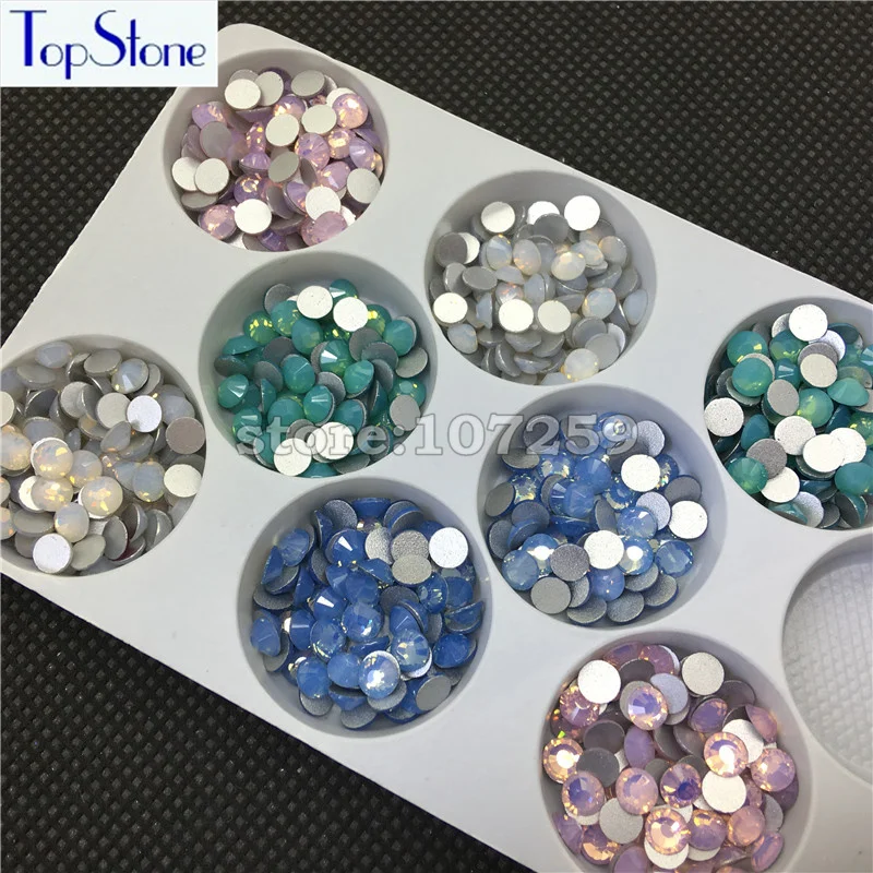 TopStone 1440 шт ss3 ss20 Стразы с плоской задней поверхностью без горячей фиксации